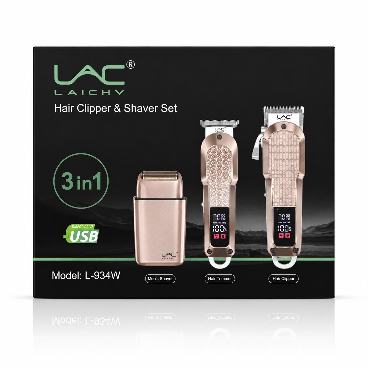 WhatsApp Image 2026-08-05 at 06.54.36 LAC LAICHY L-934W 3-in-1 Hair Clipper & Shaver Set - Image 1